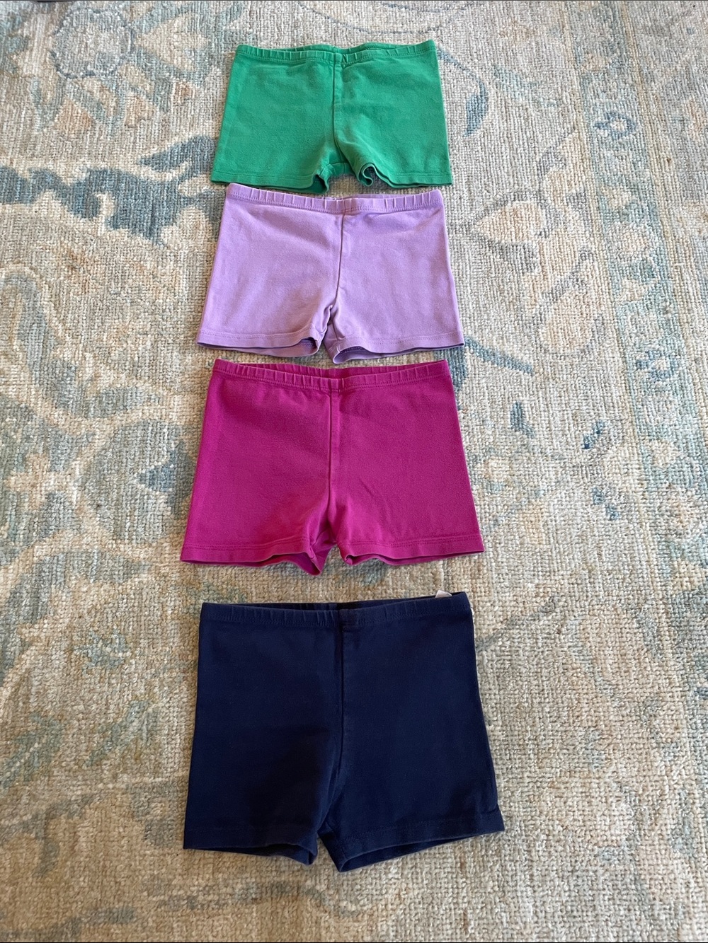 Primary Girls' Bike Shorts - Green, Lavender, Magenta, Navy